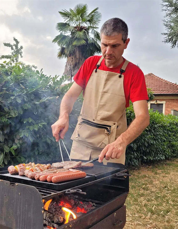 Cotton Canvas Waterproof Apron With Portable Bag