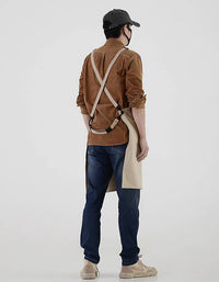 Cotton Canvas Waterproof Apron With Portable Bag