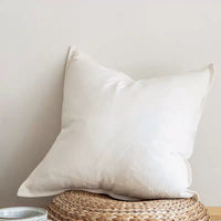 Housse de coussin de salon en coton et lin