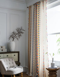 Cotton Linen Printing Bohemian Style Curtain