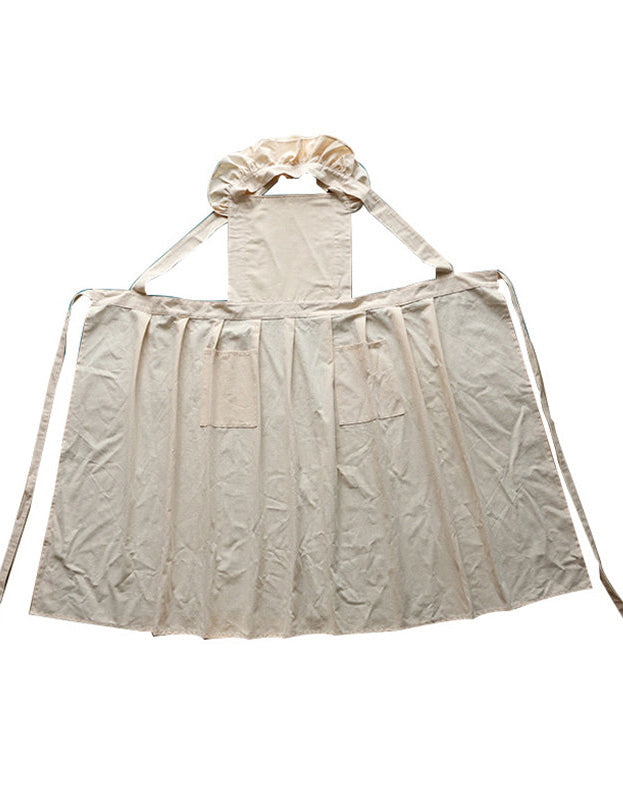 Tablier de cuisine imperméable à volants en coton