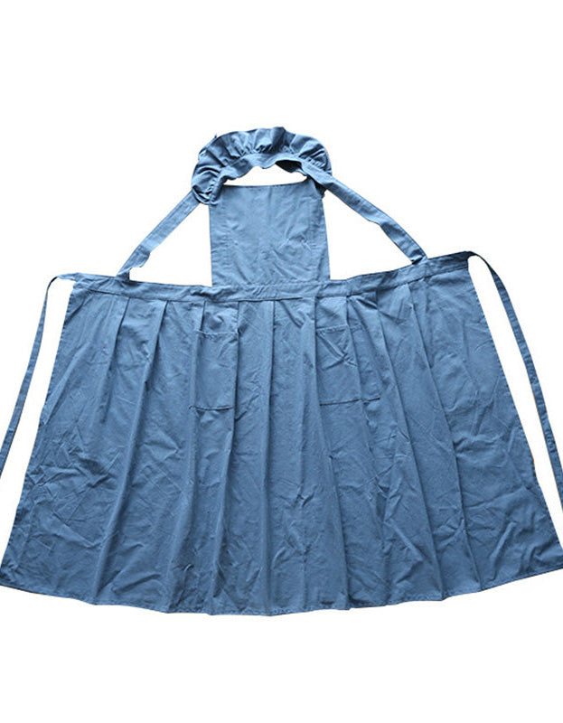 Tablier de cuisine imperméable à volants en coton