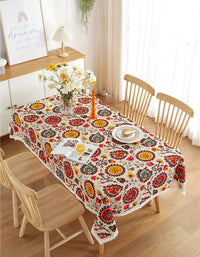 Countryside Style Bohemian Floral Tablecloth