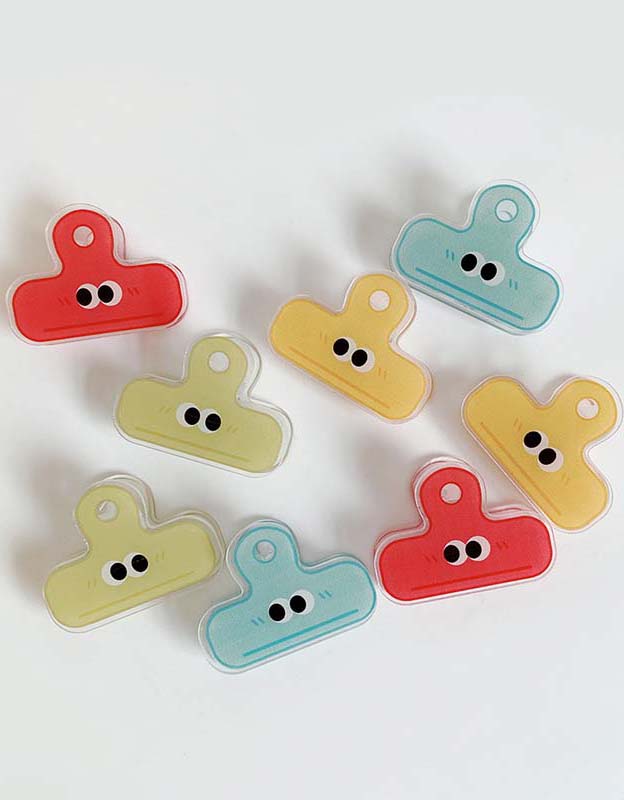 Cute Cartoon Acrylic Clip (4 PCS )