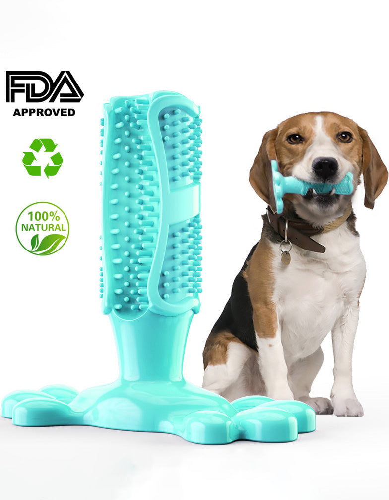 Juguete ecológico para perros que rechina los dientes y limpia la boca