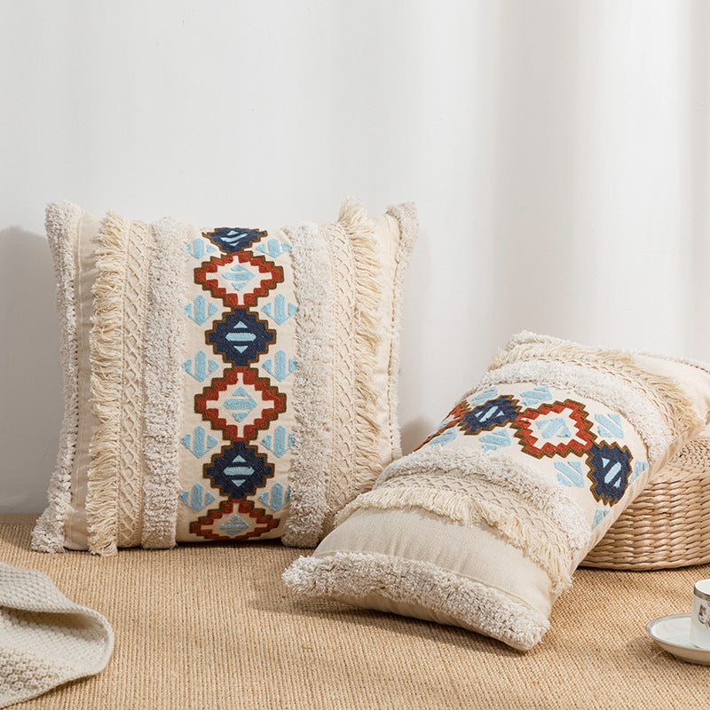 Ethnic Style Embroidered Cushion Cover