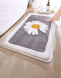 Alfombrilla de baño antideslizante con diseño floral