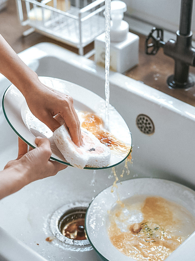 Esponja limpiadora de cocina con forma de fruta