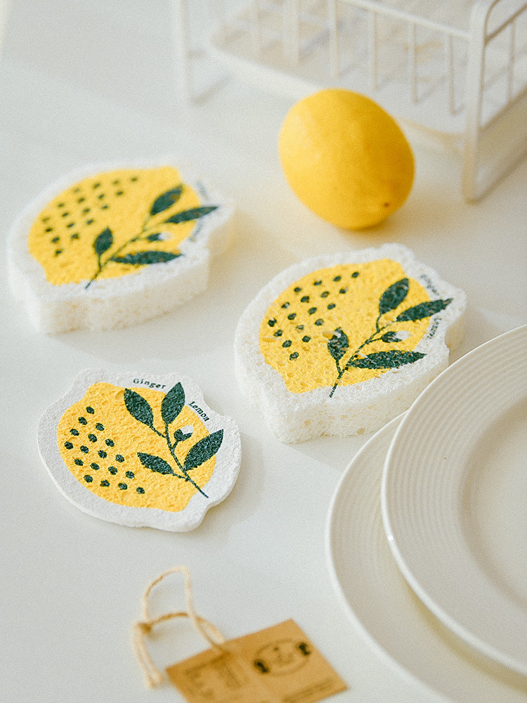 Fruit-Shaped Kitchen Cleaning Sponge