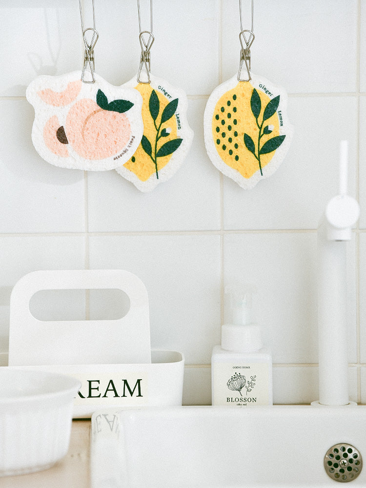 Fruit-Shaped Kitchen Cleaning Sponge