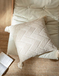 Green Knitted Square Cushion Cover