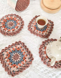 6PCS Handmade DIY Potholders (DIY Materials Included)