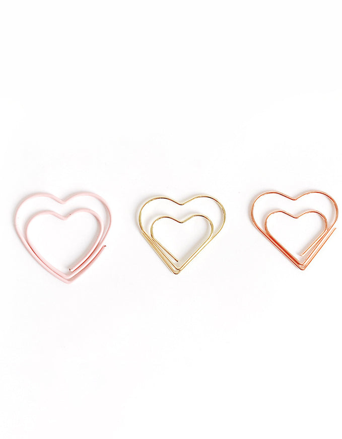 30 PCS Heart-Shaped Paper Clip