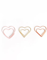 30 PCS Heart-Shaped Paper Clip