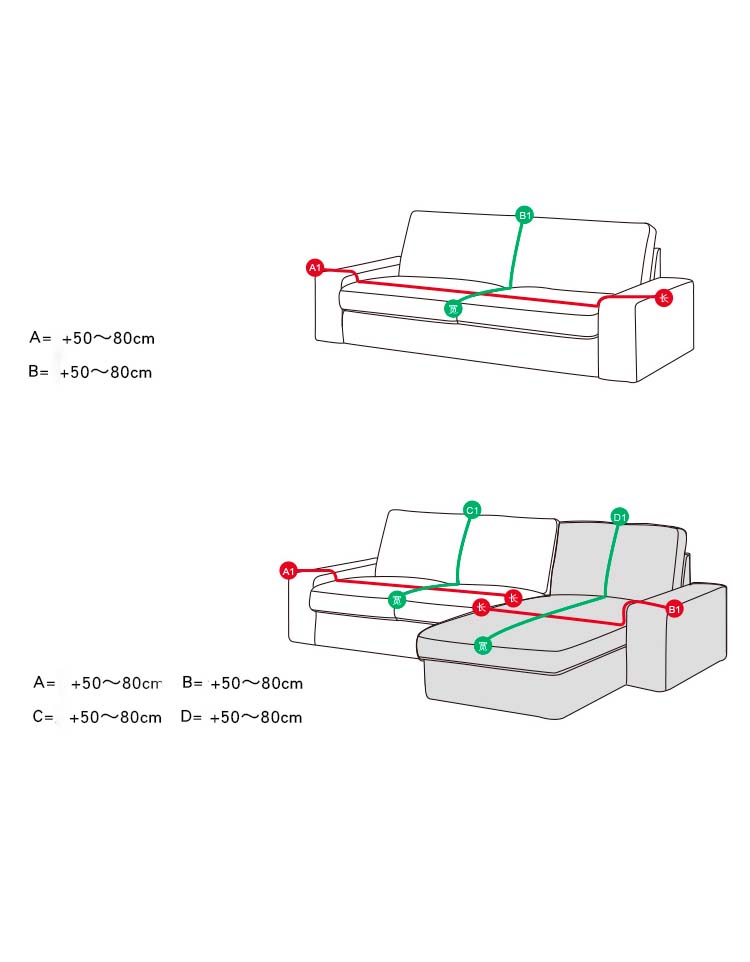 Couverture de canapé en coton double face Line Element