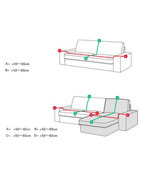 Couverture de canapé en coton double face Line Element