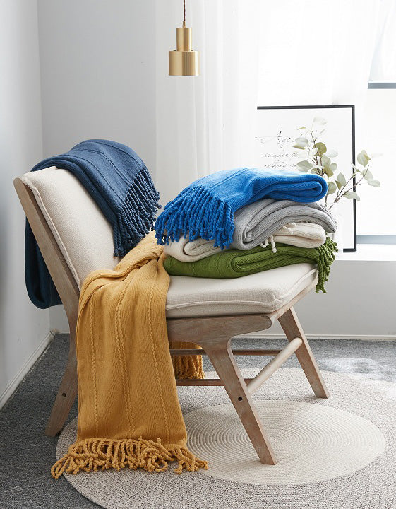 Living Room Knitted Sofa Blanket