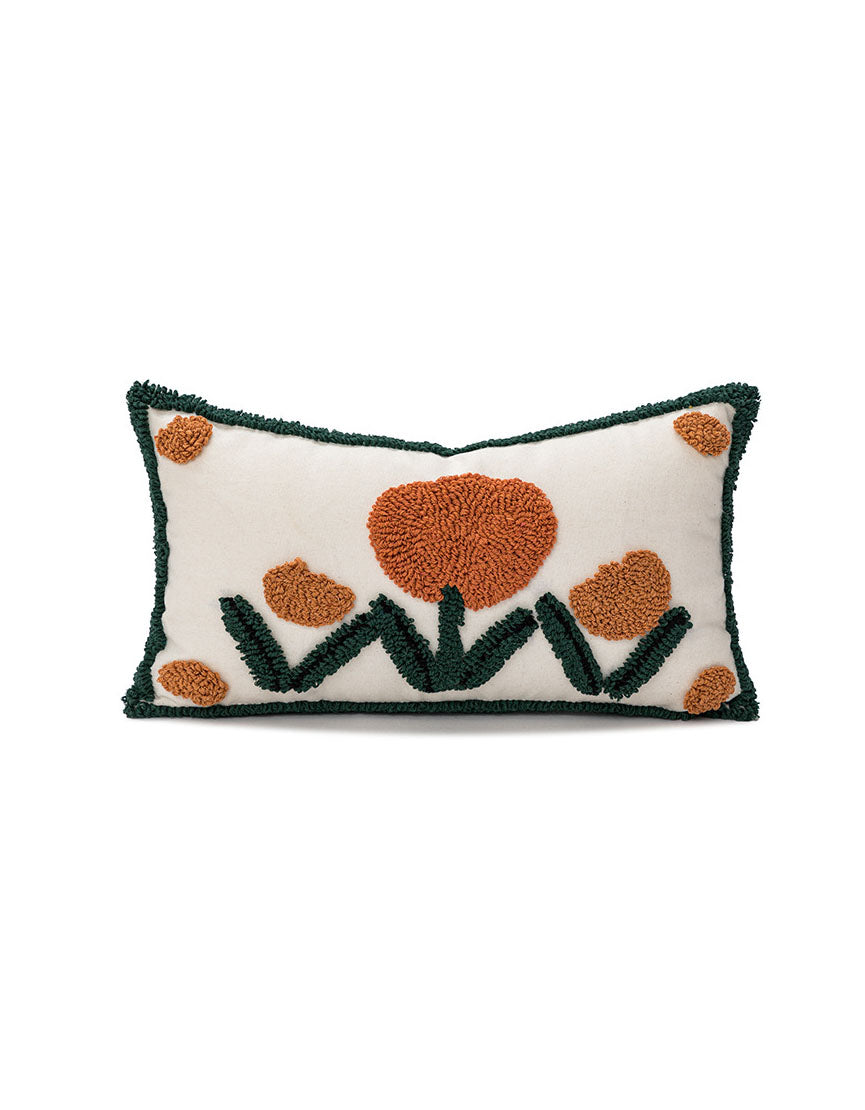 Housse de coussin de canapé brodée marocaine