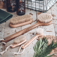 Brosse de bain SPA en crin de cheval naturel