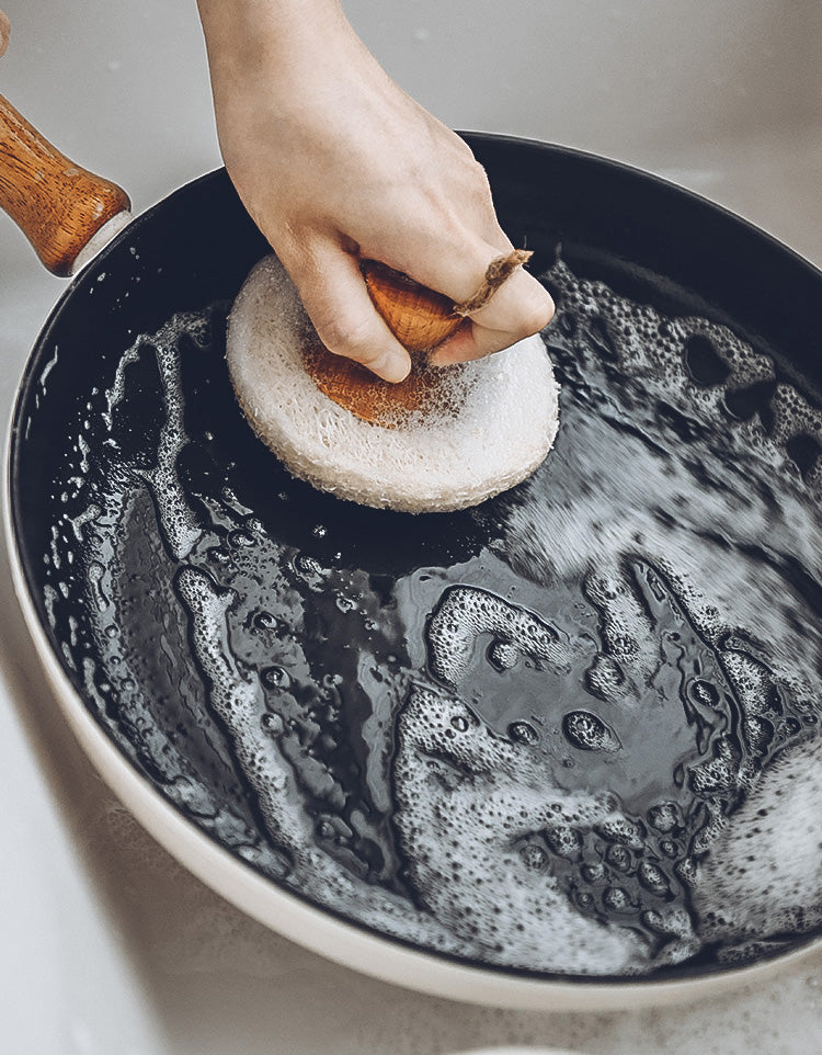 Brosse à vaisselle en soie de sisal naturel pour la cuisine