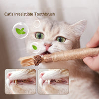 Natural Wooden Tooth Cleaning Catnip Cat Toy