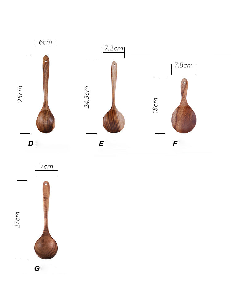 Espátula de madera antiadherente para cocina