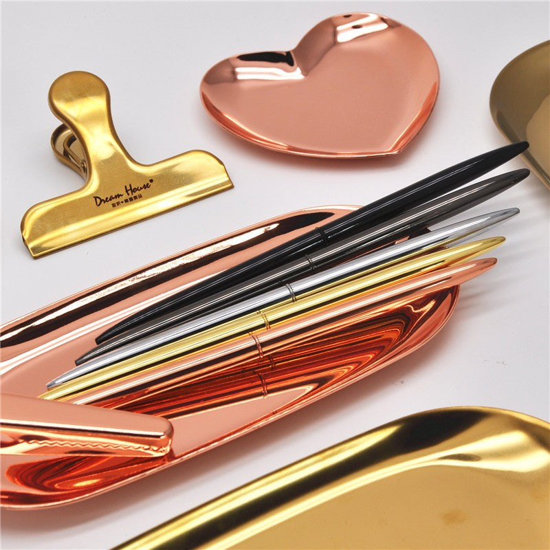 2 PCS Nordic Golden Rose Ballpoint Pen