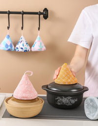 Cotton Linen Cute Anti-scalding Triangle Pot Handle Cap (1 PAIR)