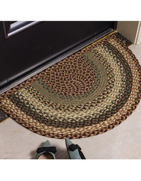 Non-slip Absorbent Semi-circle Woven Doorway Carpet