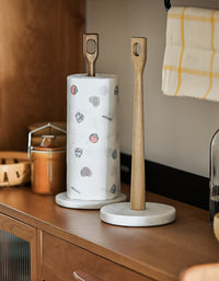 Kitchen Paper Tower Roll Holder Wooden