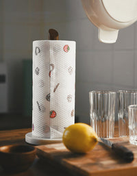 Kitchen Paper Tower Roll Holder Wooden