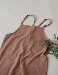 Simple Pure Cotton Waterproof Apron With Pockets