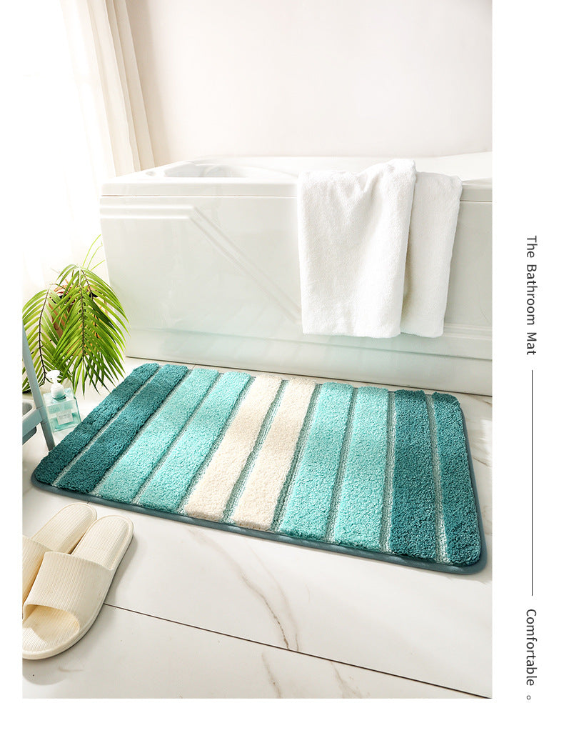 Tapis de bain à rayures simples