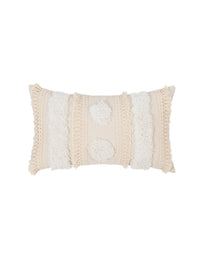 Housse de coussin à pompons de style ethnique bohème