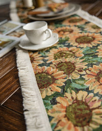 Tessle Sunflower Printed Table Runner