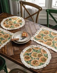 Tessle Sunflower Printed Table Runner