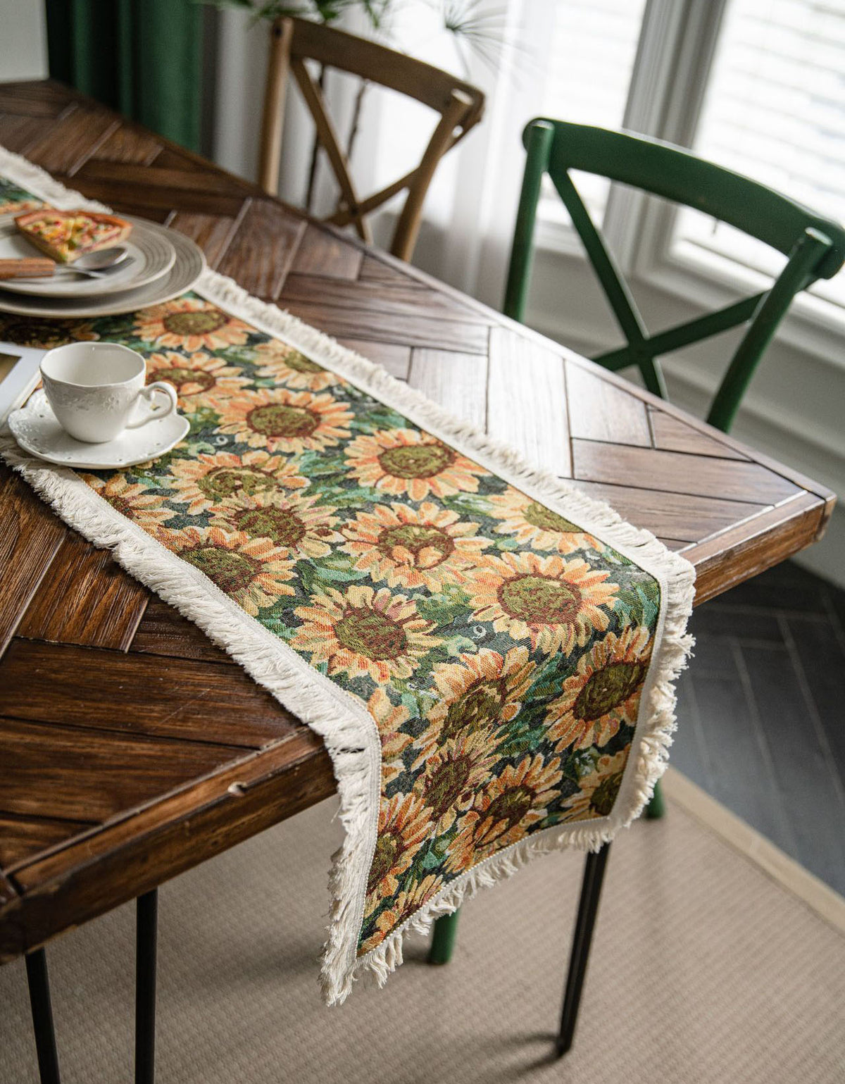 Tessle Sunflower Printed Table Runner