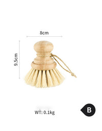 Brosse à vaisselle en soie de sisal naturel pour la cuisine