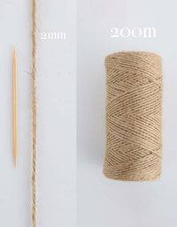 Material de cáñamo natural para decoración del hogar y bricolaje (1 mm-4,5 mm)