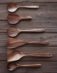 Spatule cuillère en bois antiadhésive pour cuisine