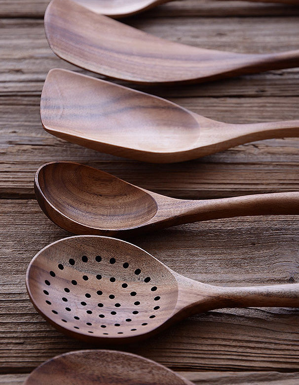 Spatule cuillère en bois antiadhésive pour cuisine